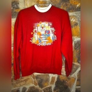 Whim z vintage maroon red fall pullover sweater